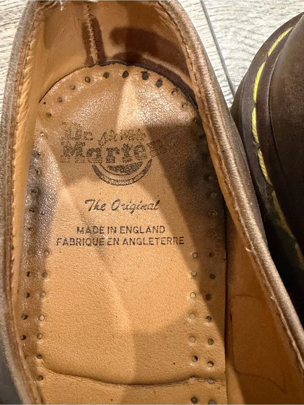 Dr. Martens Brown Leather 3-Eye Derby Shoes